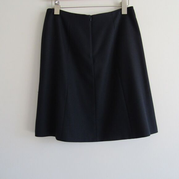Brooks Brothers Skirt 6 Navy Blue Classic Feminine Academia Tollegno 1900 A Line - Picture 7 of 13